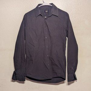 Fendi Black Cotton Long Sleeve Dress Shirt***